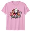Spooky Season Unisexs TShirt Retro Ghost Halloween Gift For Her