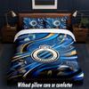 Club Brügge FC Design Bett Bettwäsche Set 1 Bettbezug + 2 Kissenbezüge Weich Atmungsaktiv Haushalt Bettwäsche
