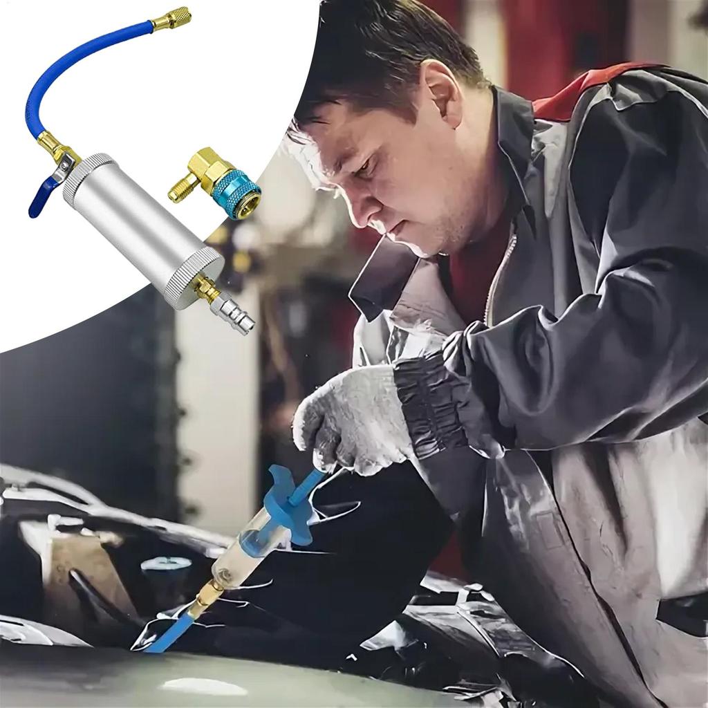 Air Conditioning Oil Injector AC Oil Dye Injector Leak Detection Tools For Home Users Professionals Business Users HVAC