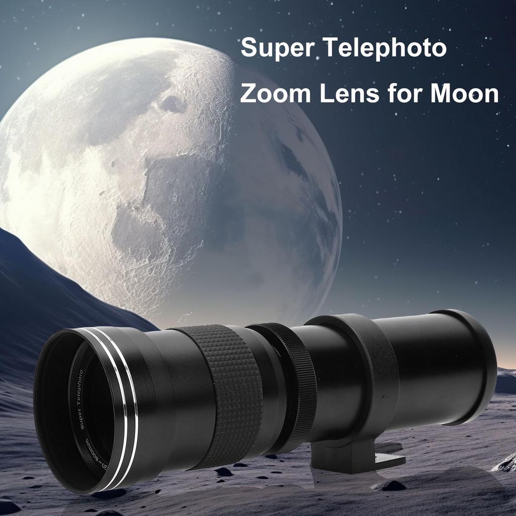 Acogedor Telephoto Manual Focus Zoom Lens for and D3100 420-800mm Lens, F8.3-16 D500, D610, D7200, D7000, D3500, D3400, D3300, D3200,