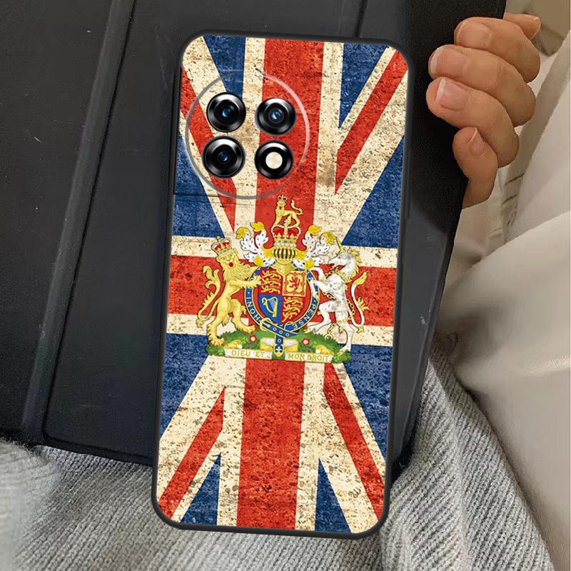England British UK Union Jack Flag Case For OnePlus 13T 10T 8T 10R 12R 13R 15 13 12 11 10 9 Nord CE 5 2 3 4 Lite N20 N30 Cover