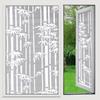 Frosted Window Film Slavic Privacy Decor, Self-Adhesive Bathroom Glass Cover, UV Blocking Frosted Sticker for Home