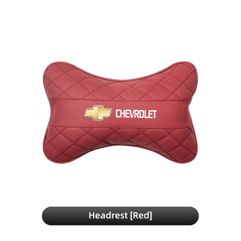 Keychain Leather Car Seat Headrest Lumbar Support Pillow Comfort Auto Interior For Chevrolet Cruze Captiva Spark Z71 Beat Volt