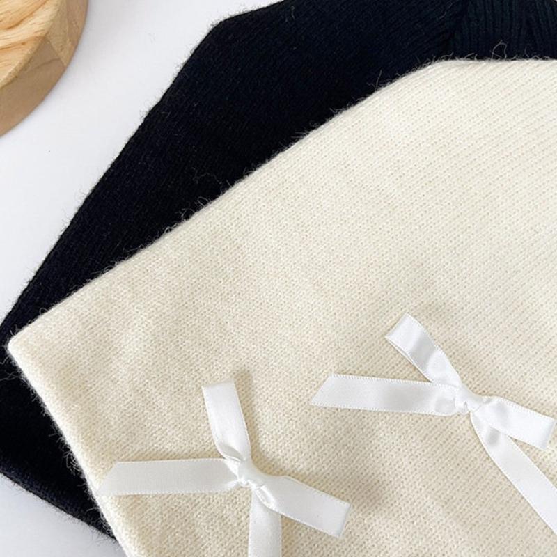 Unisex Skull Hat for Outdoor Activity Hat with Bowknot Hat Pullover Unisex Hat Ribbon Skull Caps 2000s