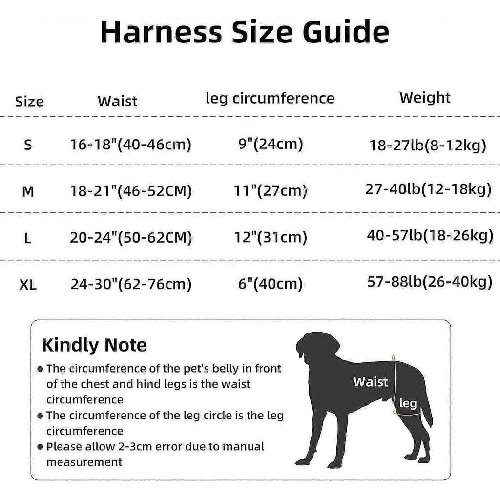 Dog Support Harness for Back Legs Large Dog Harness with Lift Handle Adjustable Puppy Harness for Pain Relief Rehabilitation Surgeries - M 1ytrd