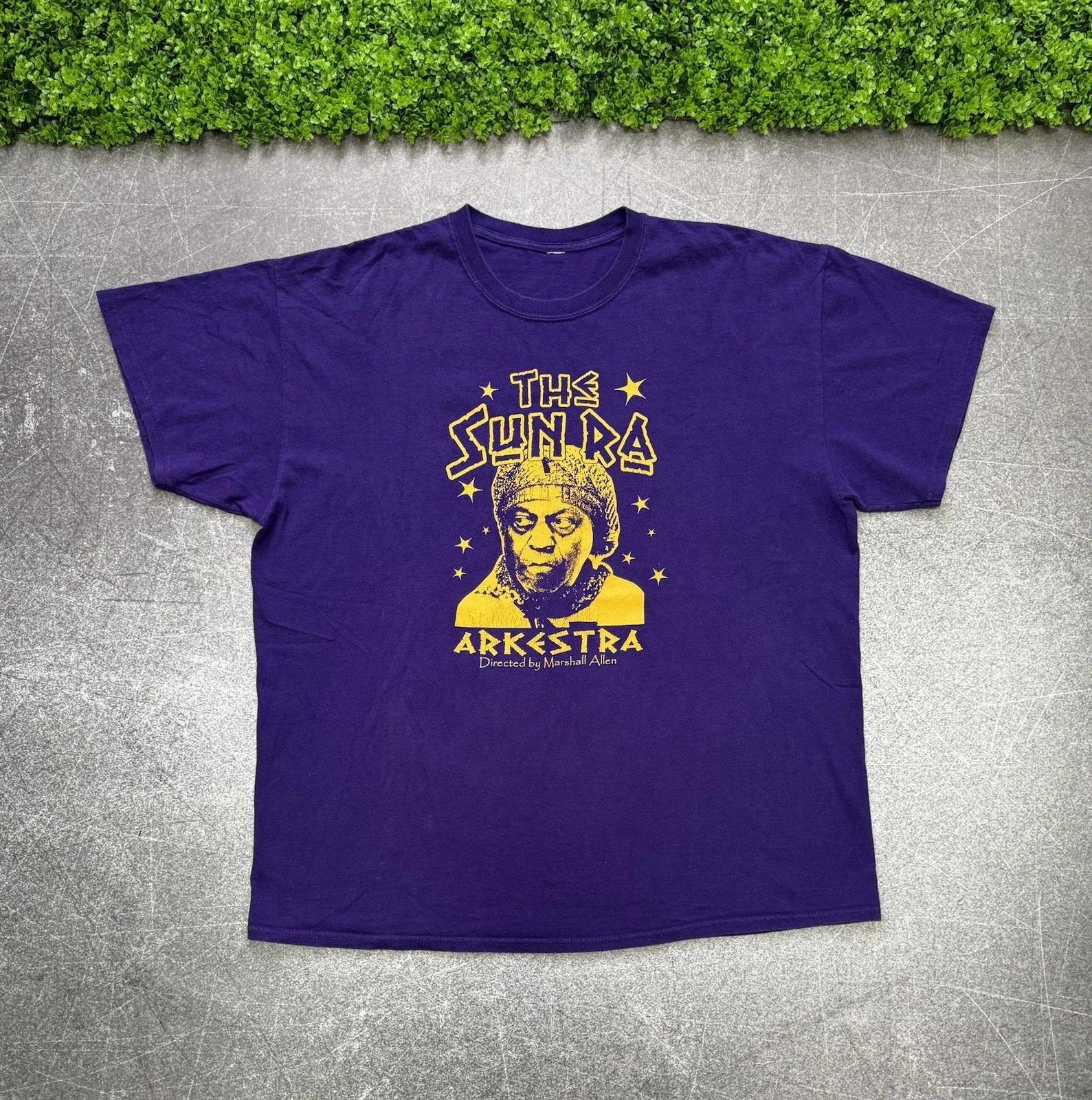 Sun Ra Marshall Allen Vintage Purple Tee Arkestra XL