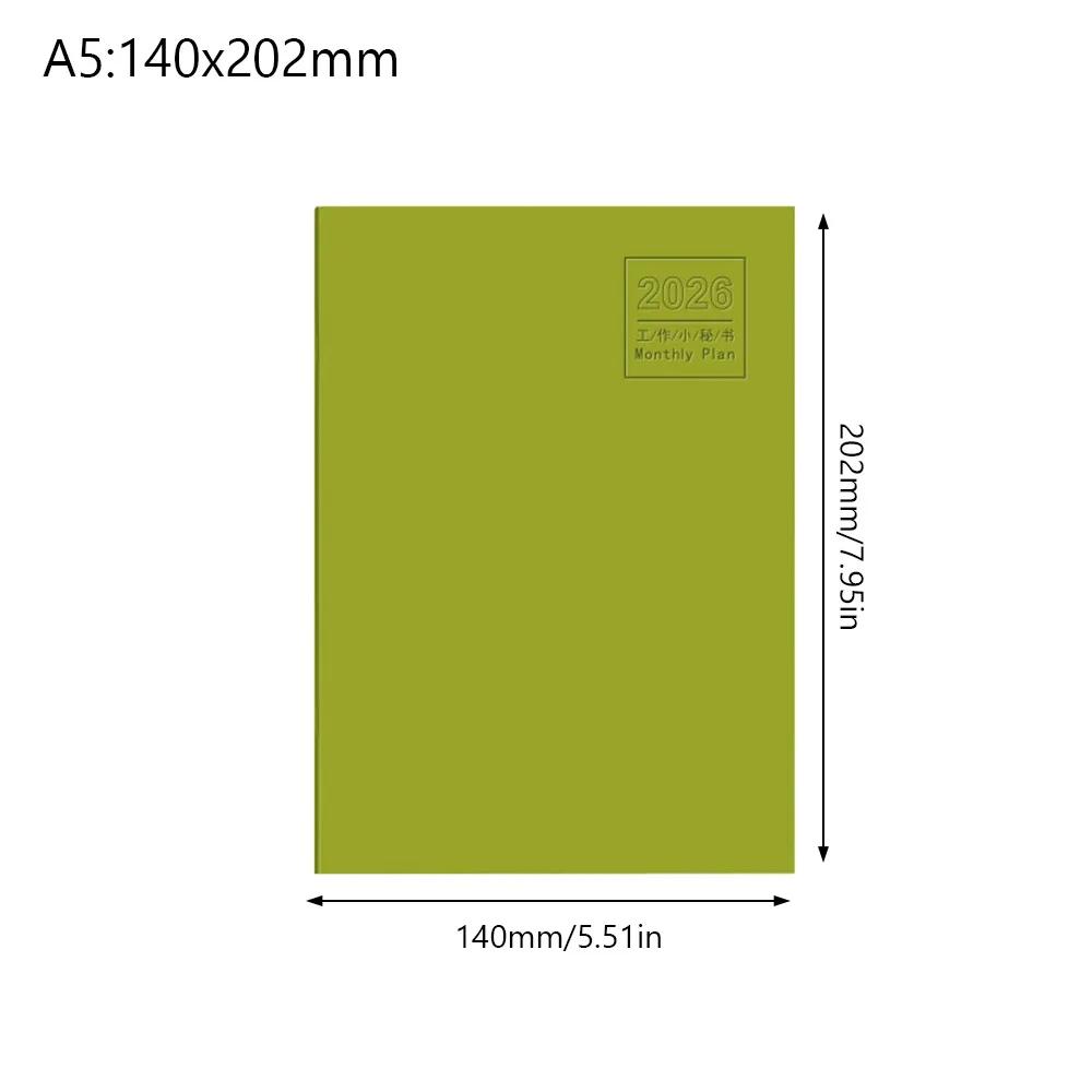 A4 A5 2026 Schedules Notebook 24 Sheets Learning Plan Planner Notebook Work Efficiency Life Check-in 2026 Calendar Planner