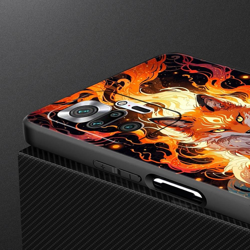 Red Fox Phone Case Cover for Redmi 14C 10C Note 14 13 12 10 11 K40 K50 Pro Plus 5G Shockproof Soft TPU Shell Fundas Capas Bags