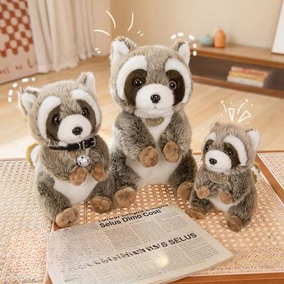 Simulation Plüschtier Niedlicher Waschbär Stehende Haltung Safari Zoo Puppe Geschenk Puppe Puppe