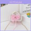 Kids Bag Crossbody With Pearls And Bow For Everyday Style Fashionable Girl