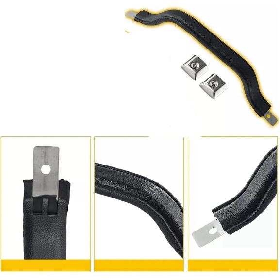 2Pcs Car Interior Door Handle Strap Pull Compatible with CJ5 CJ7 CJ8 Wrangler YJ 1987-1995 55009801KS—L48A