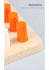 Montessori Wooden Sensory Training Toys for Early Childhood Education - Stick and Rope Insertion Set