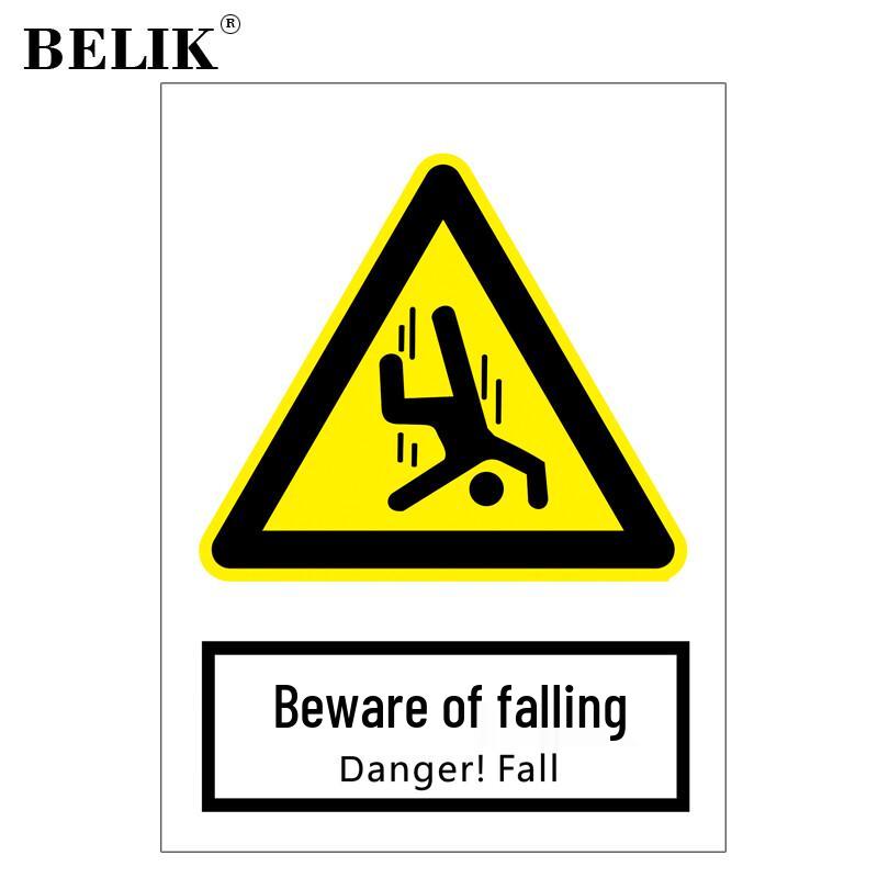 BELIK Beware of Falling Warning Sign 22x30 CM