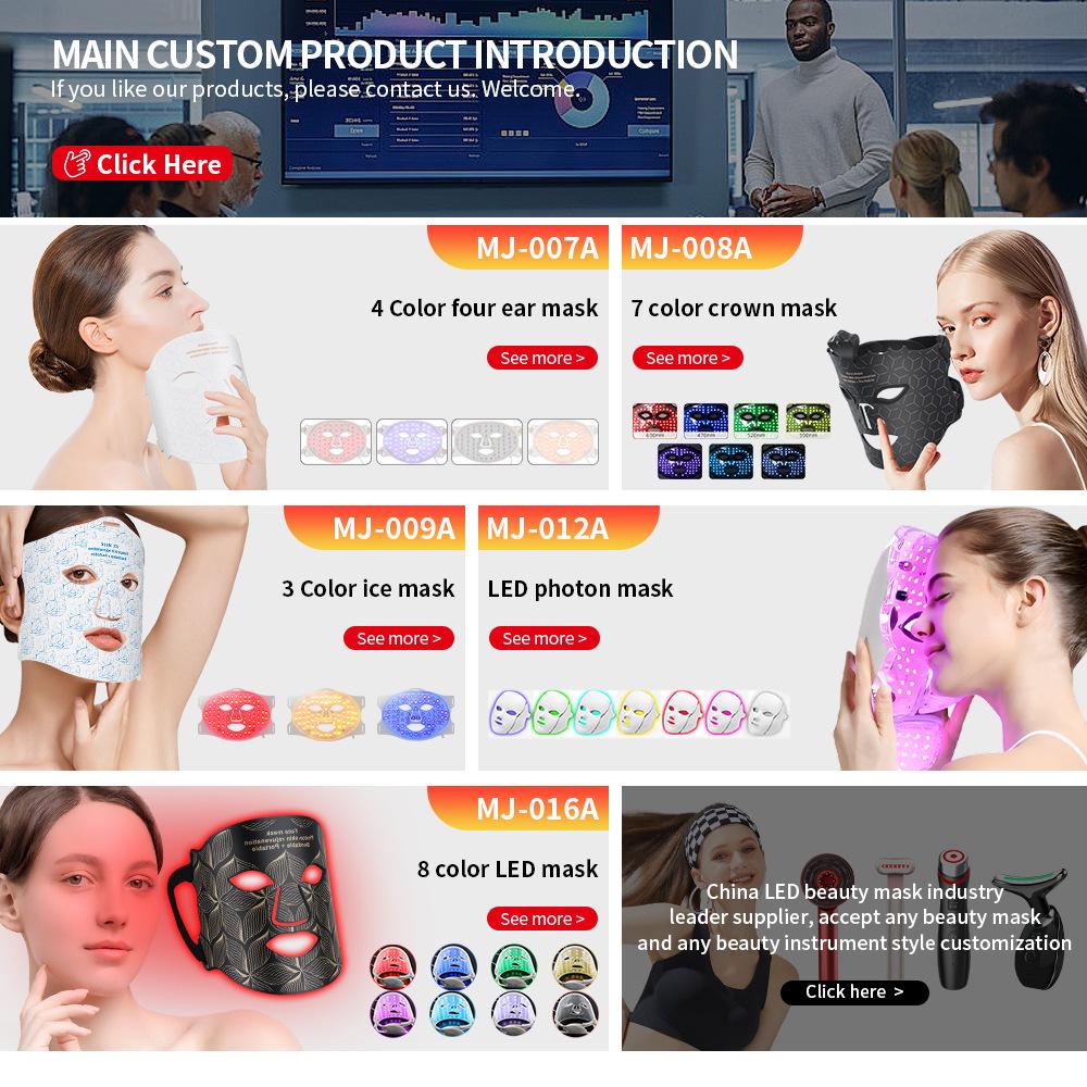 7-Color LED Silicone Beauty Mask: Portable Photonic Skin Care Device