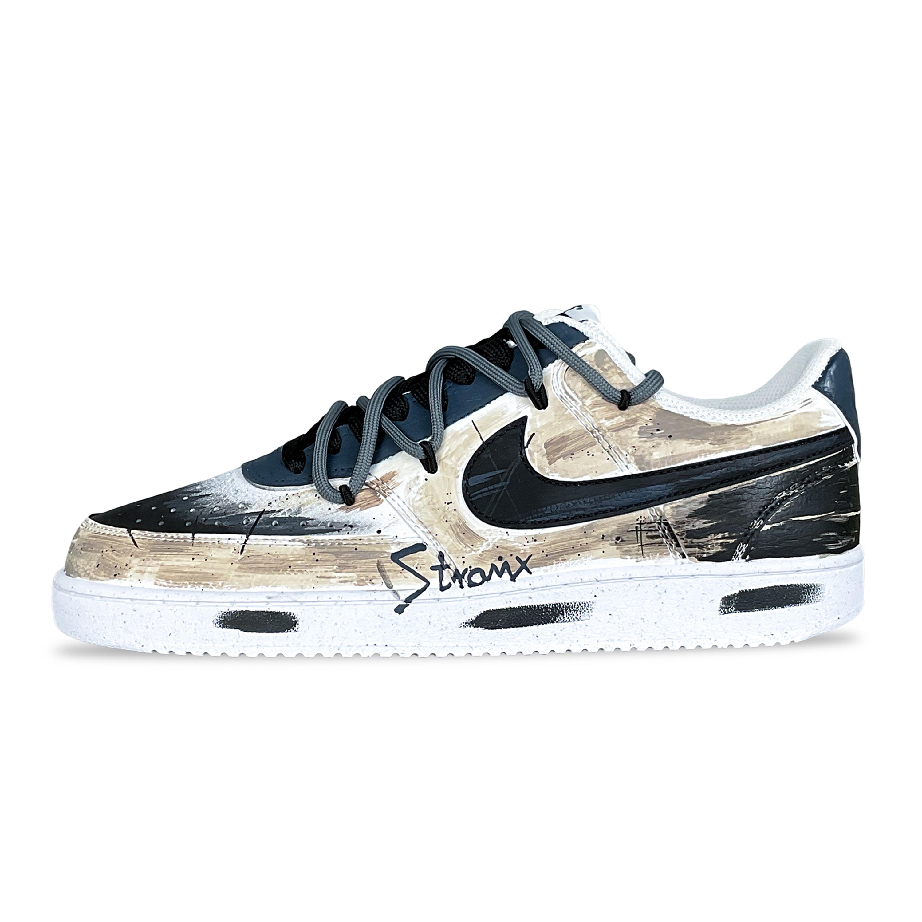 

Nike Court Vision 1 Low Swamp Card, Marsh Land Slip Resistant Cushioning Abrasion Resistant Low top Skateboard Shoes DH2987-101(Team528-) 42