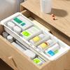 Expandable Drawer Storage Organizers Compartments Sturdy Waterproof ABS Plastic Tray For Utensils Accessories