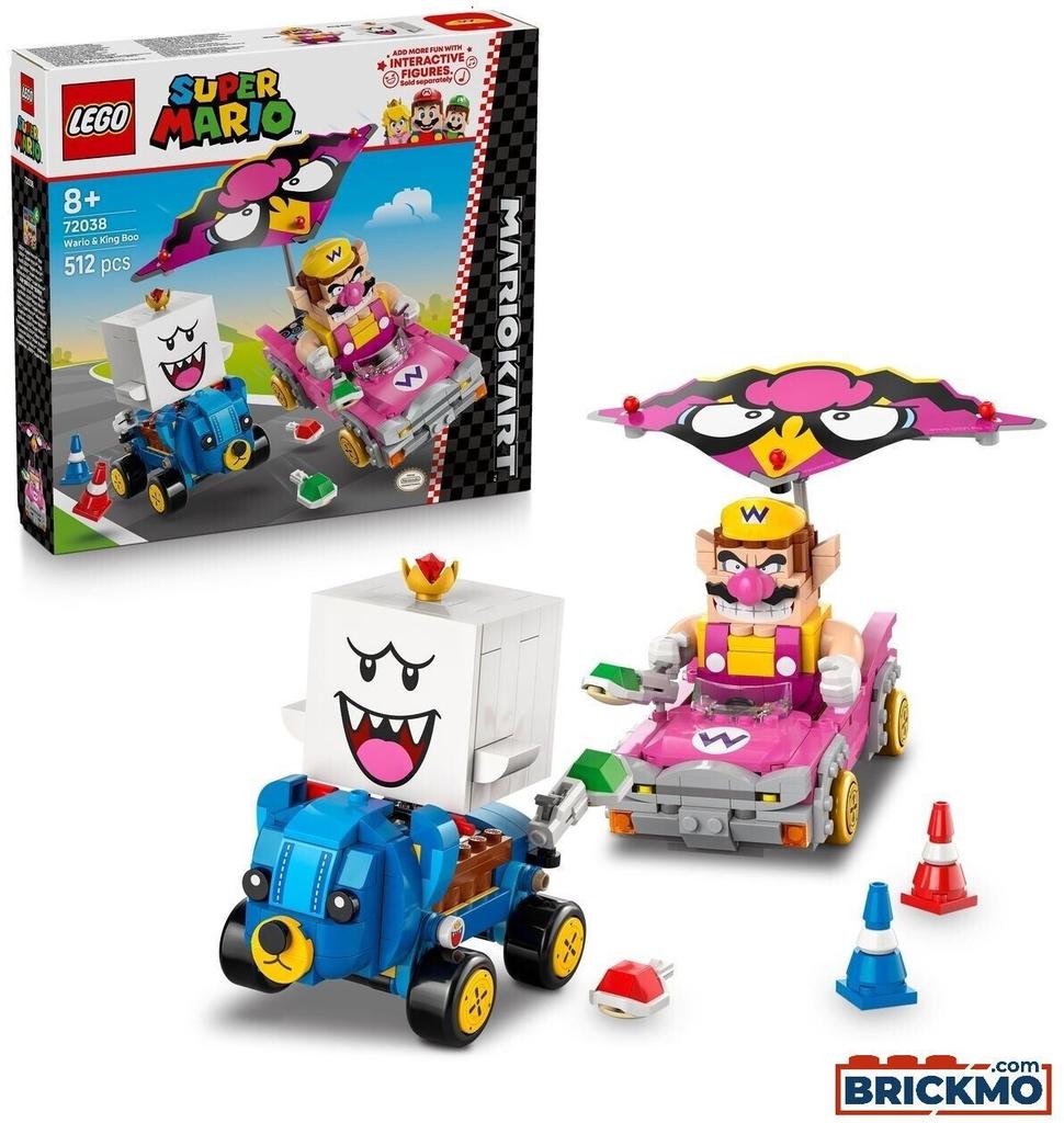 LEGO конструктор Super Mario – Mario Kart – Wario & King Buu Huu (72038)