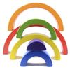 Kinder Holzspielzeug Montessori Regenbogen Bausteine DIY Kreatives Stapeln Balance Spiel Lernspielzeug für Kinder Kindergeschenke