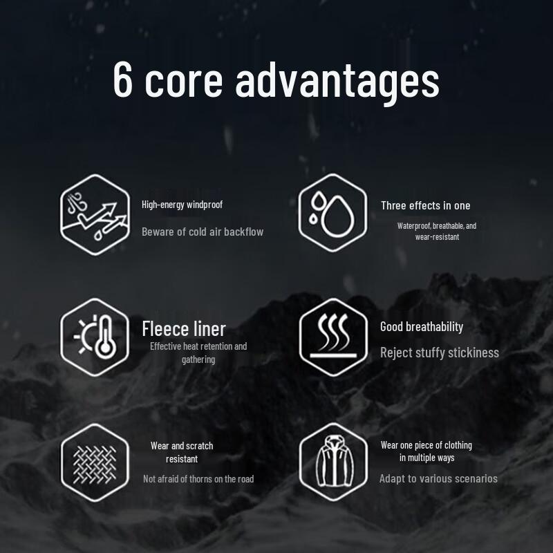 ROMON Unisex Outdoor Windproof Waterproof Jacket