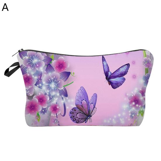 Printed Makeup Bag Popular Portable Square Exquisite Fashion Appearance Travel Handbag