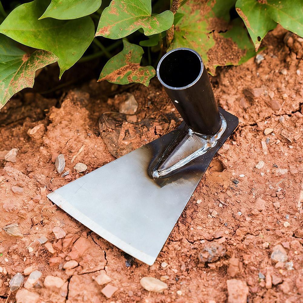 12cm Manganese Steel Triangle Hoe - Thickened Welded Multi-Function For Farm Weeding Vegetable Planting C7G2