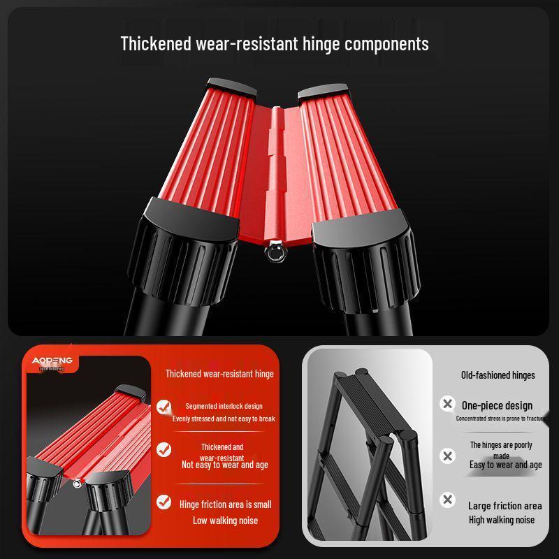 Multifunktionale Teleskop-A-Rahmenleiter: Rutschfest, Verdicktes faltbares Design, Keine Installation erforderlich