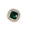 Simple Magnetic Button Brooch Premium Niche Full Zirconium Corsage Fixed Placket Collar Jacket Accessories