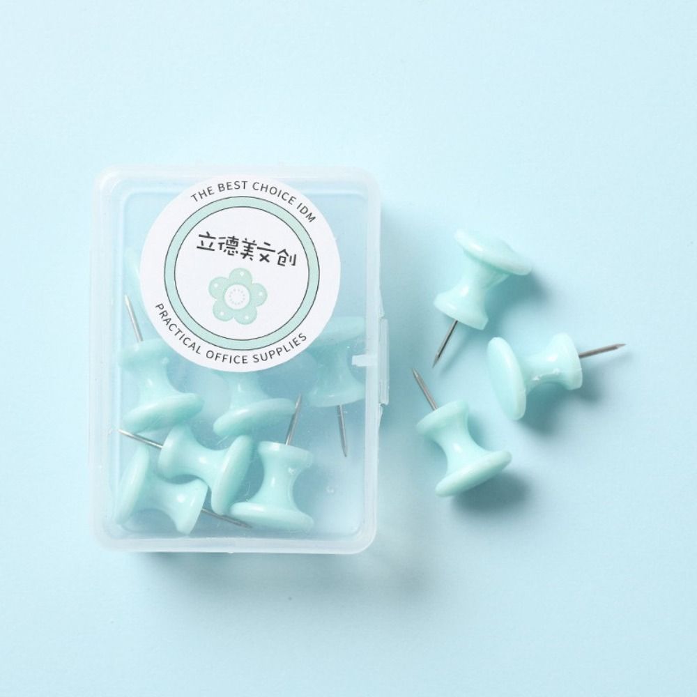 Fixing Pin Board Push Pin Macaron Color Thumb Tacks Boxed Pushpin Thumbtac  Stationery