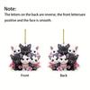 Cute Cat 2D Flat Acrylic Pendant, Car Rearview Mirror Decorative Pendant, Bag and Keychain Accessories