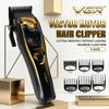 V-668 Máquina de Cortar Cabelo Profissional Máquina de Cortar Cabelo Esculpida Máquina Elétrica de Cortar Cabelo Aparadores Metálicos Ajustáveis Sem Escovas para Homens com Display LCD