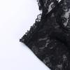 Gothic See Through Shrug Tops Grunge Aesthetic Black Flare Sleeve Crop Top Women Streetwear Vintage Punk Sexy Clothing