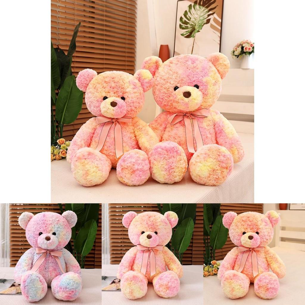 Pink Rose Cuddly Teddy Bear Plush Stuffed Animal For Children Presents Birthday