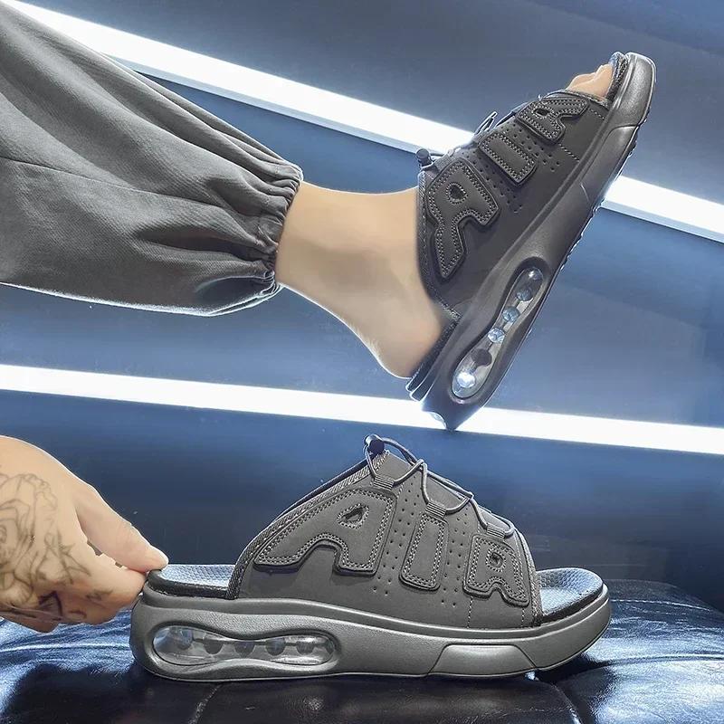 Slippers Men Air Cushion Design Slide Man Summer New PVC Soft Non-slip Men's Sports Slippers for Men Flip Flops Chanclas Hombre
