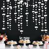 4m Hanging Love Streamer Romantic Glitter Wedding Garland Easy To Install Reusable Valentines Day Decoration Garland Mothers Day
