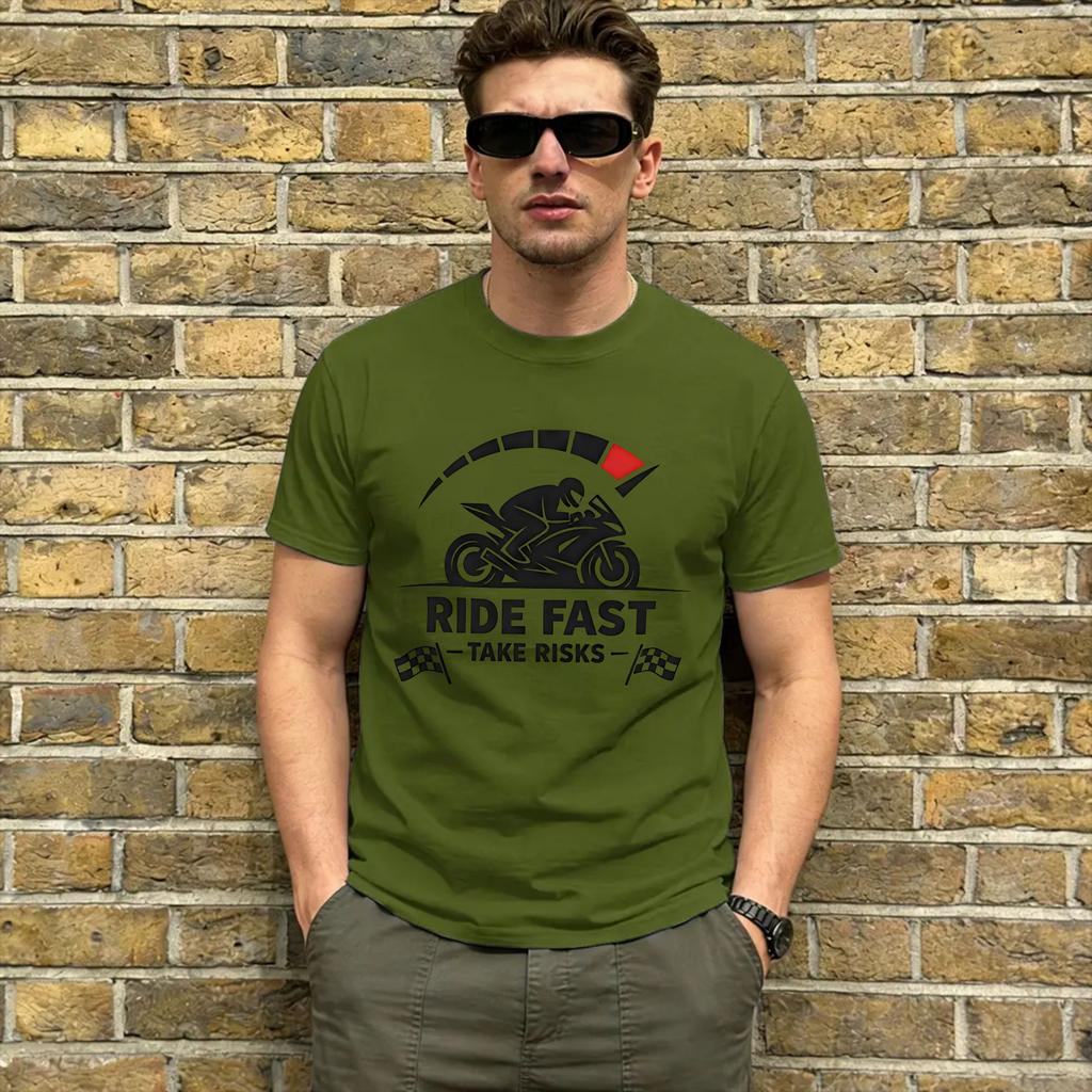 Id Rather Be Riding TShirt Summer Cotton T Shirts For Unisex Harajuku Print Tee Shirt Short Sleeves Vintage Tees