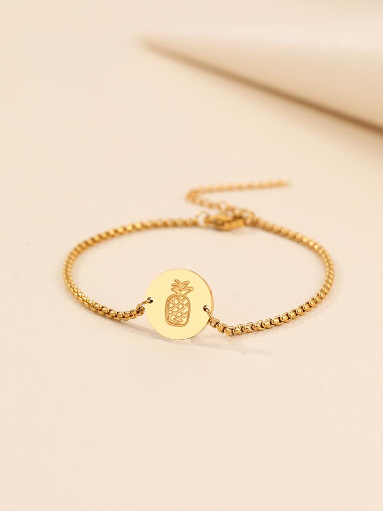 Stainless Steel Bracelets Elegant  Pendant Baroque Style Goth Chain y2k Accessorie Bracelet For Women Zircon Gift