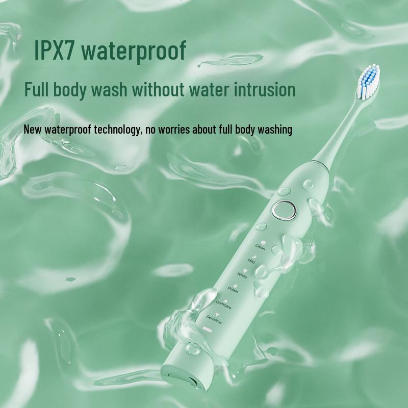A8 Rechargeable Sonic Electric Toothbrush - Soft, Waterproof for Students, Adults & Couples