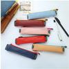PU Leather Mini Pen Bag Elastic Book Pencil Case Portable Pen Pouch Notebook Journal Pencil Holder Office Student Stationery