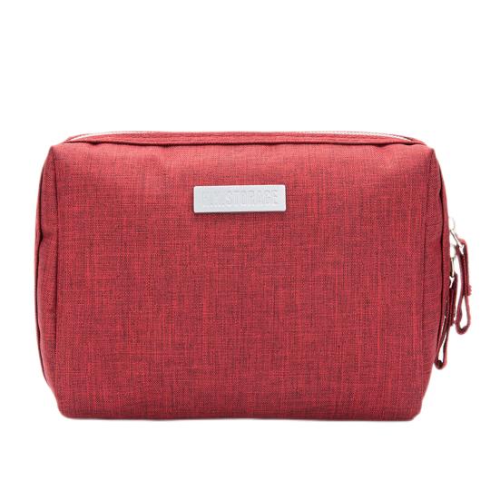 Cosmetic Bag Double Zipper Waterproof Storing Oxford Cloth Multifunction Women Portable Makeup Hand Pouch for Daily Use