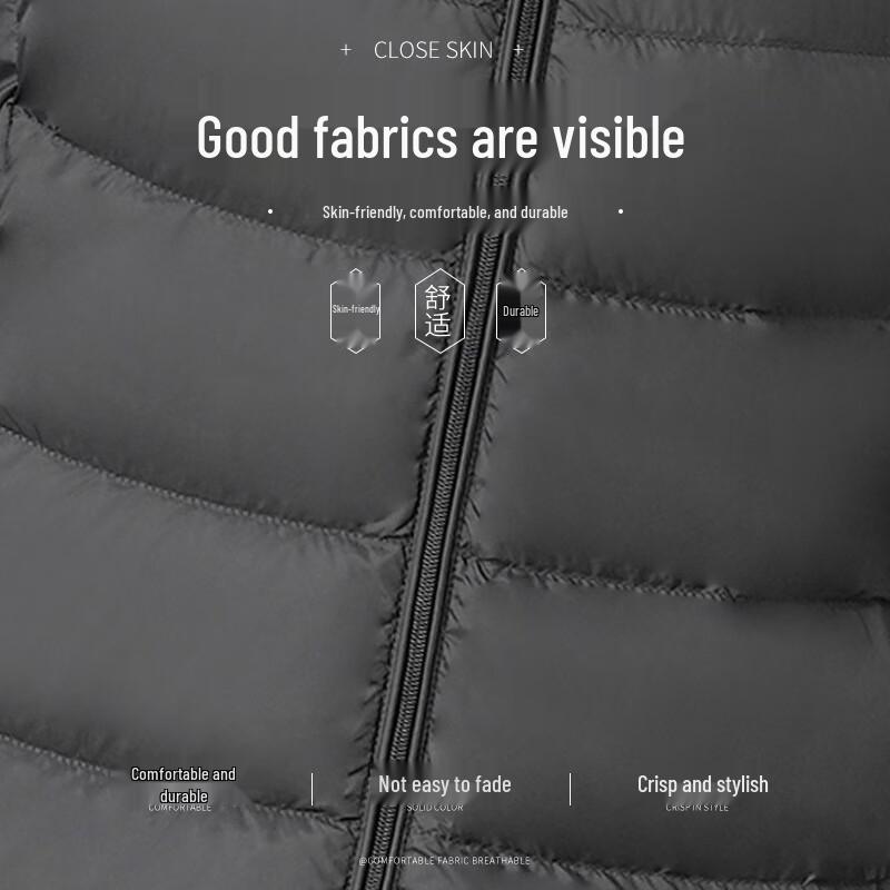 Xuezhongfei Women's 90% Duck Down Lightweight Detachable Hood Puffer Jacket