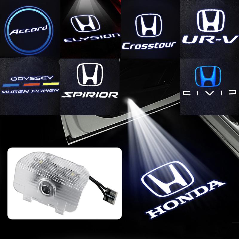 2pc HD Car Door Projector Light Auto Accessories For Honda New Accord 2014 Odyssey 2002 Elysion 2012 CR-Z 2010 Spirior 2009-2013
