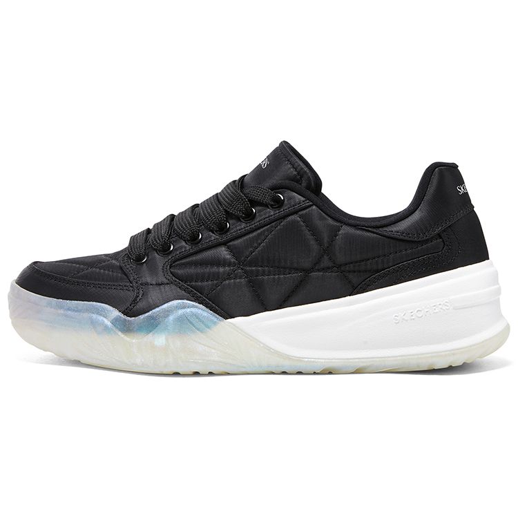 Skechers Повседневные Нескользящие Прочные Низкие Кеды Кроссовки Женские Черные 185021-BKW 37