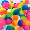 42/55Mm Tweekleurig Elastisch Bal Speelgoed Gekleurde Jongen Stuiterbal Rubber Sport Spellen Elastische Springballen