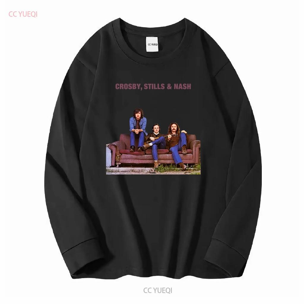 CROSBY STILLS AMP NASH T SHIRT SIZE S 5XL vintage Washed Soft Comfortable Stylish Top For Everyday Wear Casual Slightly