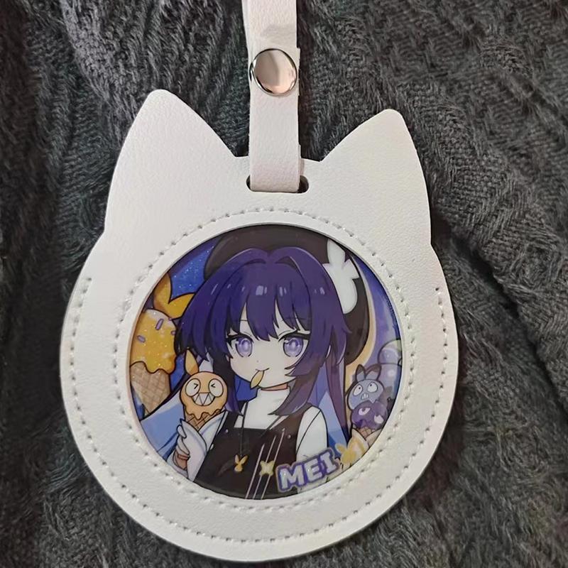 Transparent Card Holder Cute Badge Storage Cover Photocard Holder Protection Idol Card Storage Bag Pendant Student Stationery