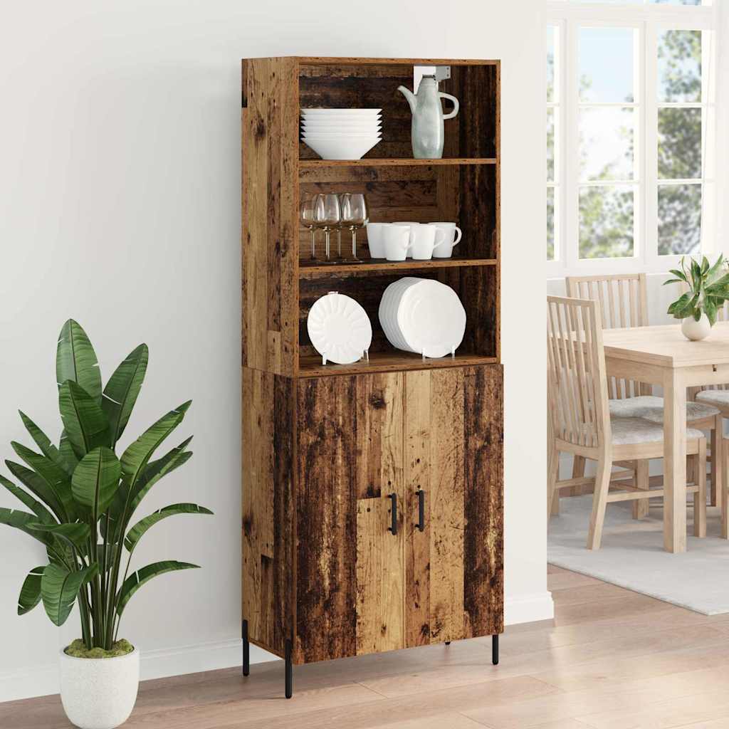 Highboard Reclaimed Wood 69.5 x 32.5 x 180 cm Particleboard
