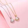 Bao J Fan J Natural Fritillary Gourd Butterfly Clover Necklace Versatile Clavicle Chain