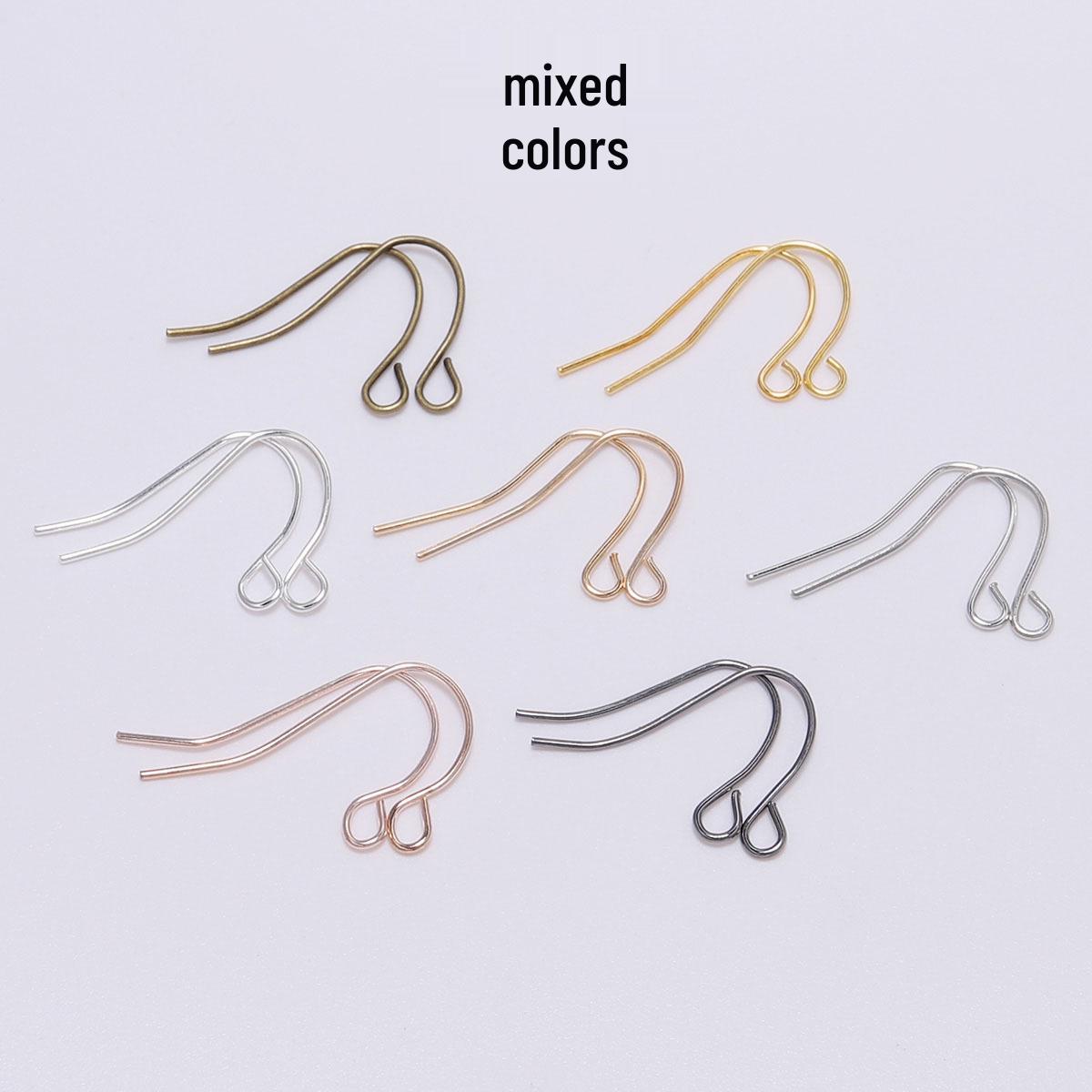 

Изогнутые S-образные серьги-крючки с шариком на конце для DIY ювелирных аксессуаров 21*12mm [100 pcs/bag/13g]