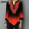 JPNTKY Camicie e Bluse Casual da Donna a Manica Lunga con Scollo a V