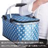 Hiro World Trade Cooler Cooler Polka Dot Large Capacity 32L Polka Bag, Box, Basket, Picnic, Insulated, Foldable, (Blue Dot)